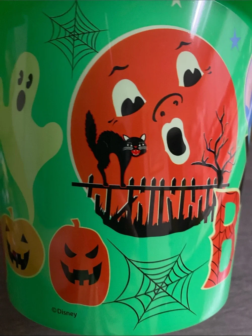 Disney Green Stitch Halloween Candy Pail